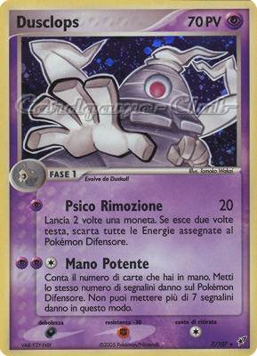 007 / 107 Dusclops rara foil (IT) -NEAR MINT-