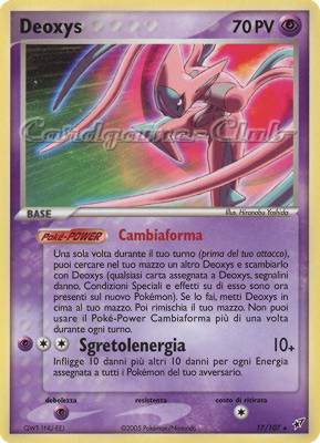 017 / 107 Deoxys rara (IT) -NEAR MINT-