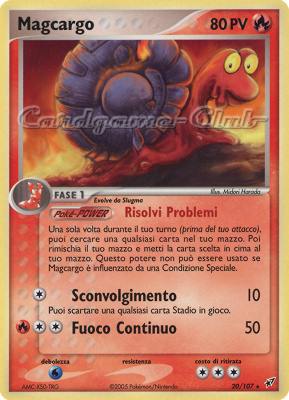 020 / 107 Magcargo rara (IT) -NEAR MINT-