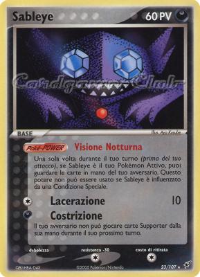 023 / 107 Sableye rara (IT) -NEAR MINT-