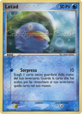 035 / 107 Lotad non comune (IT) -NEAR MINT-