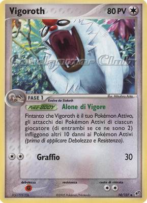 050 / 107 Vigoroth non comune (IT) -NEAR MINT-