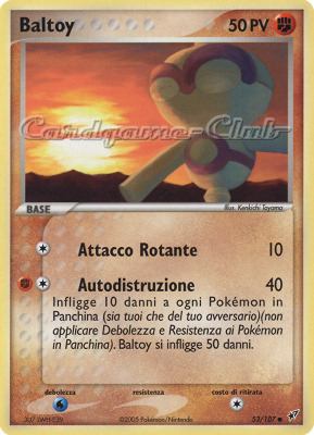 053 / 107 Baltoy comune (IT) -NEAR MINT-