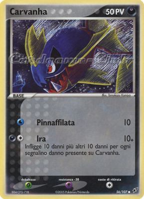 056 / 107 Carvanha comune (IT) -NEAR MINT-