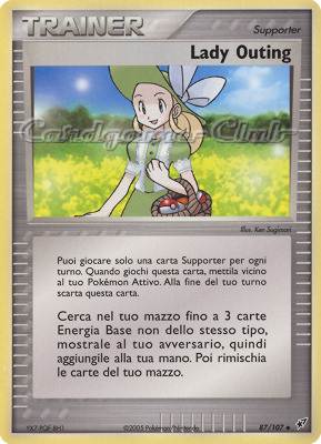 087 / 107 Lady Outing non comune (IT) -NEAR MINT-