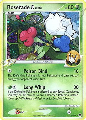 012 / 111 Roserade LV.22 rara foil (EN) -NEAR MINT-