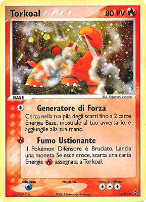 12 / 97 Torkoal rara foil (IT) -NEAR MINT-