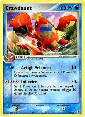 13 / 97 Crawdaunt rara (IT) -NEAR MINT-