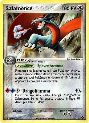 19 / 97 Salamence rara (IT) -NEAR MINT-