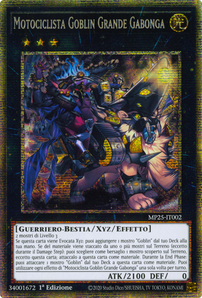 MP25-IT002 Motociclista Goblin Grande Gabonga Rara Starlight 1a Edizione (IT) -NEAR MINT-