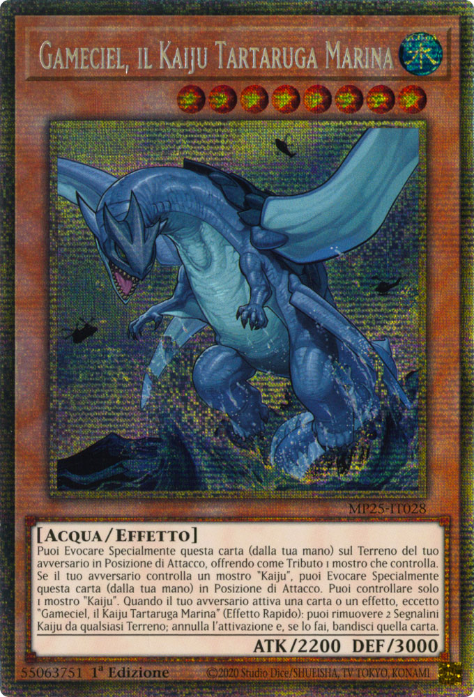 MP25-IT028 Gameciel, il Kaiju Tartaruga Marina Rara Starlight 1a Edizione (IT) -NEAR MINT-