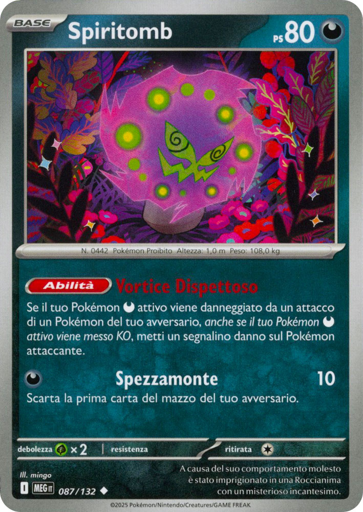 087 / 132 Spiritomb Non Comune normale (IT) -NEAR MINT-