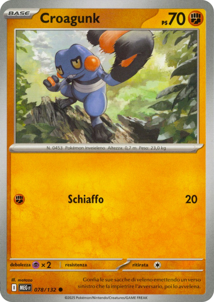 078 / 132 Croagunk Comune normale (IT) -NEAR MINT-