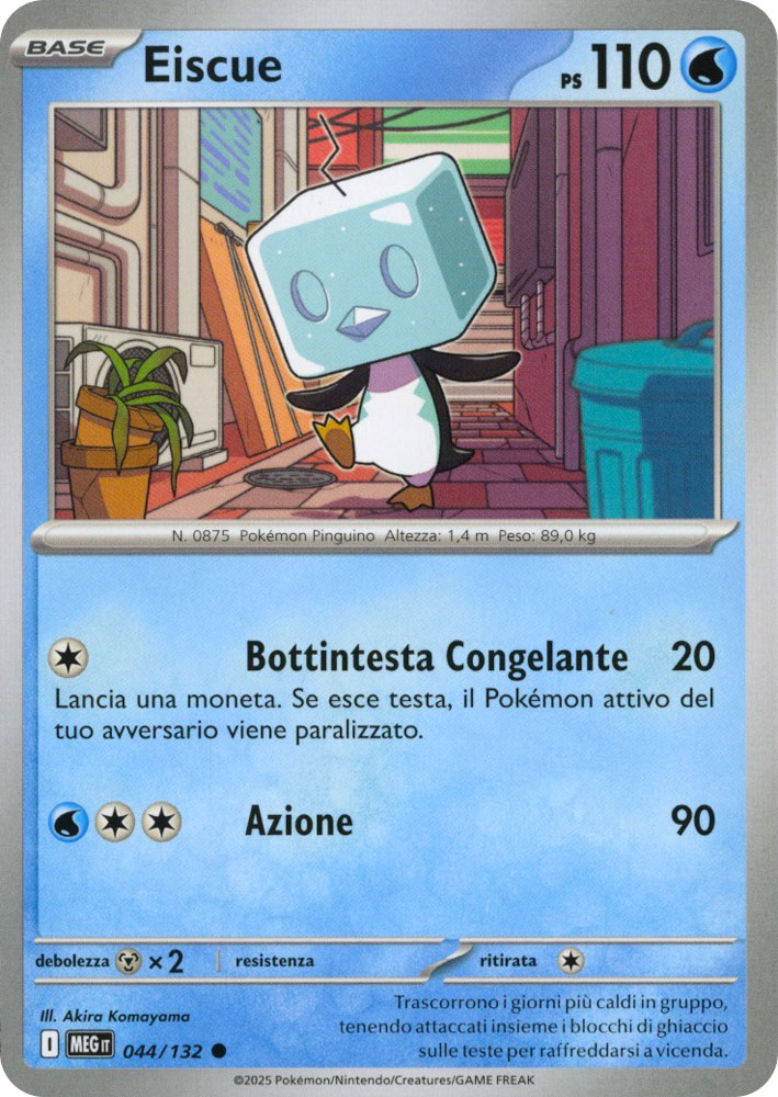 044 / 132 Eiscue Comune normale (IT) -NEAR MINT-