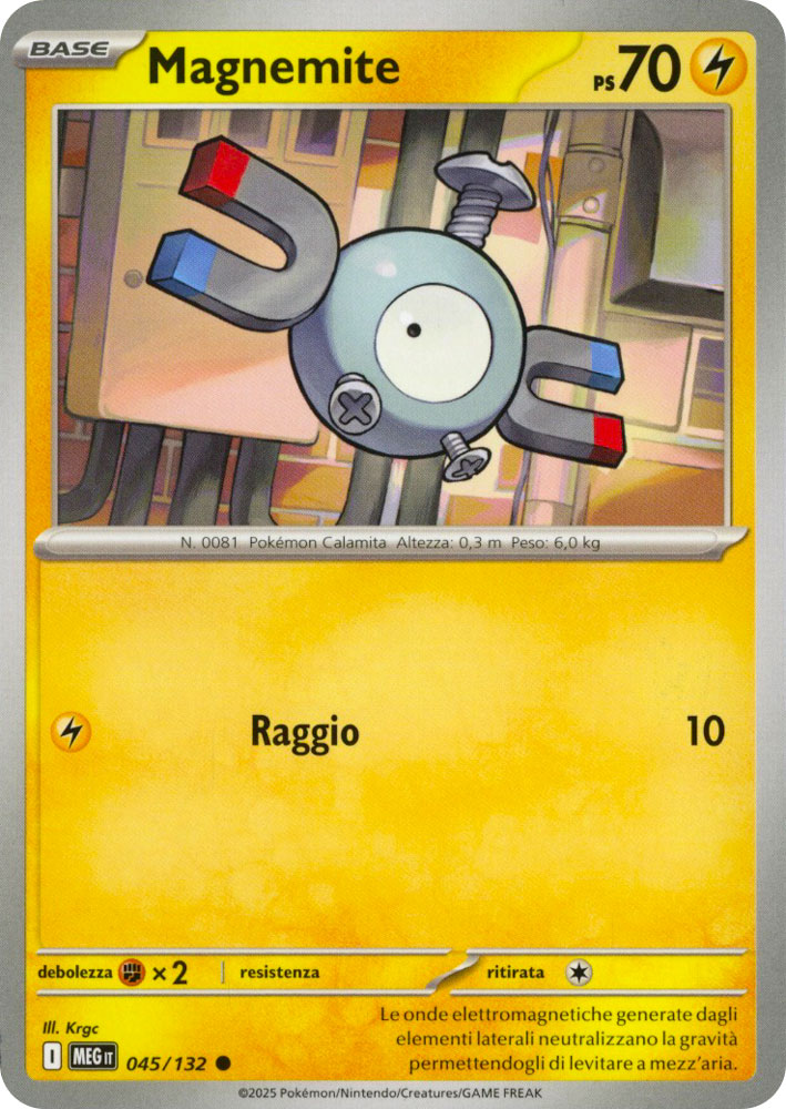 045 / 132 Magnemite Comune normale (IT) -NEAR MINT-