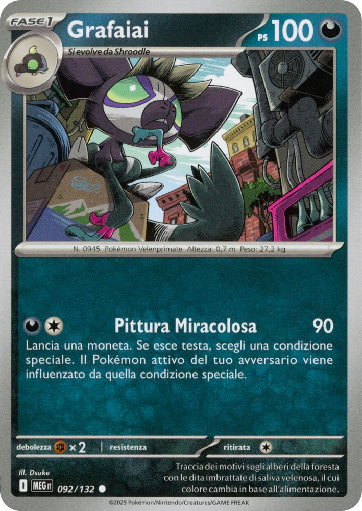 092 / 132 Grafaiai Comune normale (IT) -NEAR MINT-