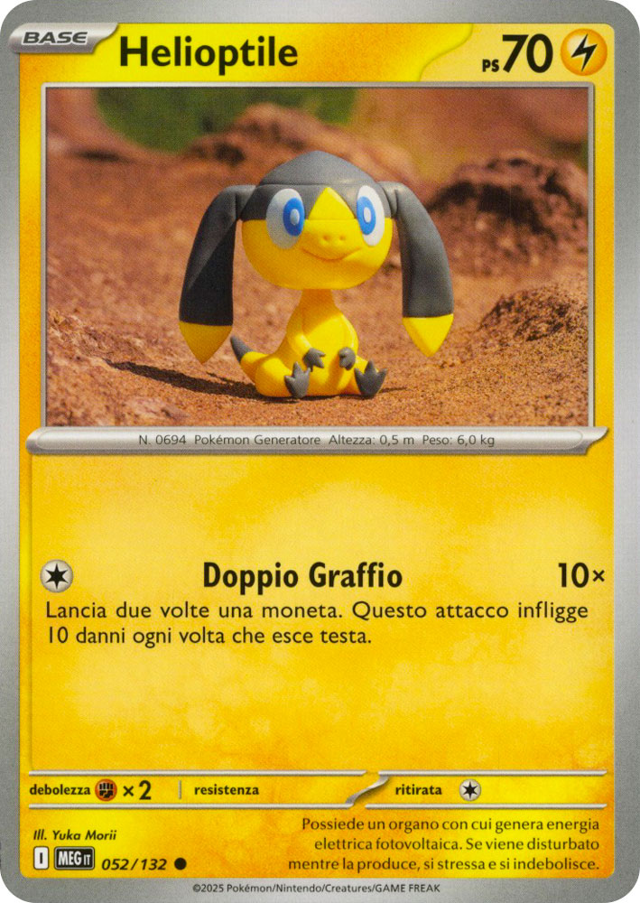 052 / 132 Helioptile Comune normale (IT) -NEAR MINT-