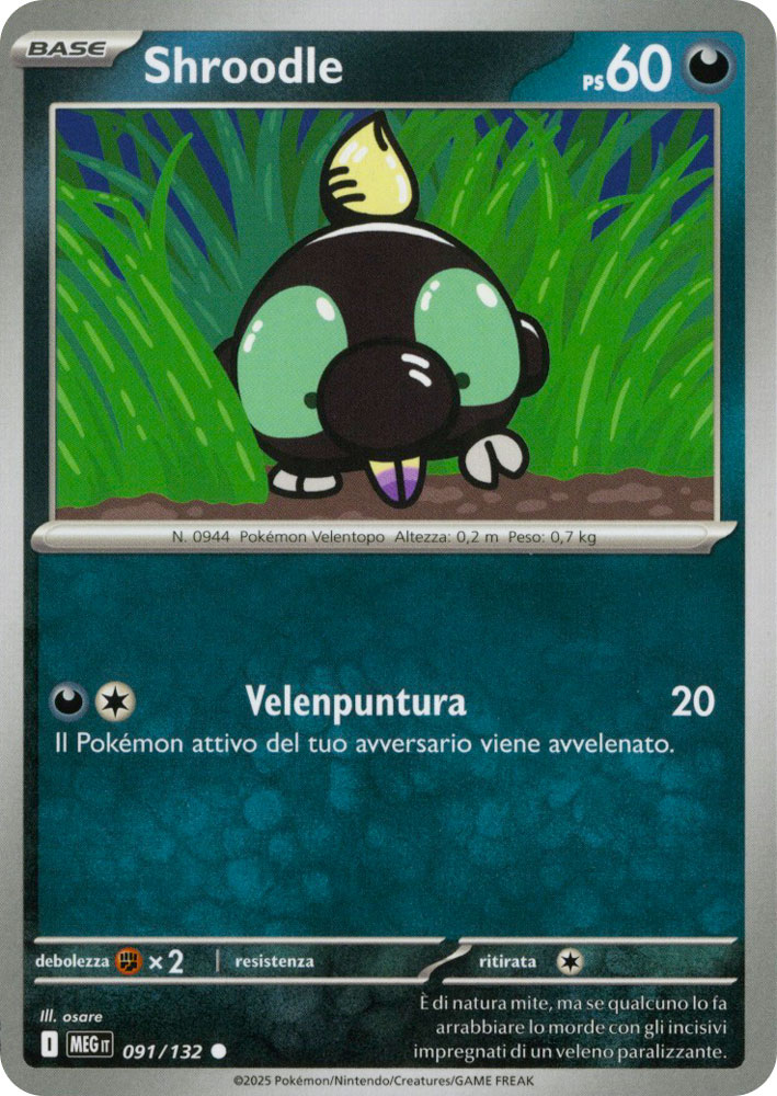 091 / 132 Shroodle Comune normale (IT) -NEAR MINT-