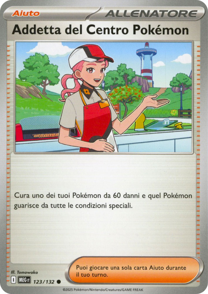 123 / 132 Addetta del Centro Pokemon Comune normale (IT) -NEAR MINT-
