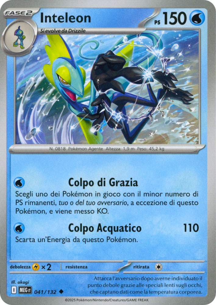 041 / 132 Inteleon Non Comune normale (IT) -NEAR MINT-