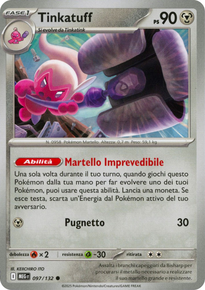 097 / 132 Tinkatuff Comune normale (IT) -NEAR MINT-