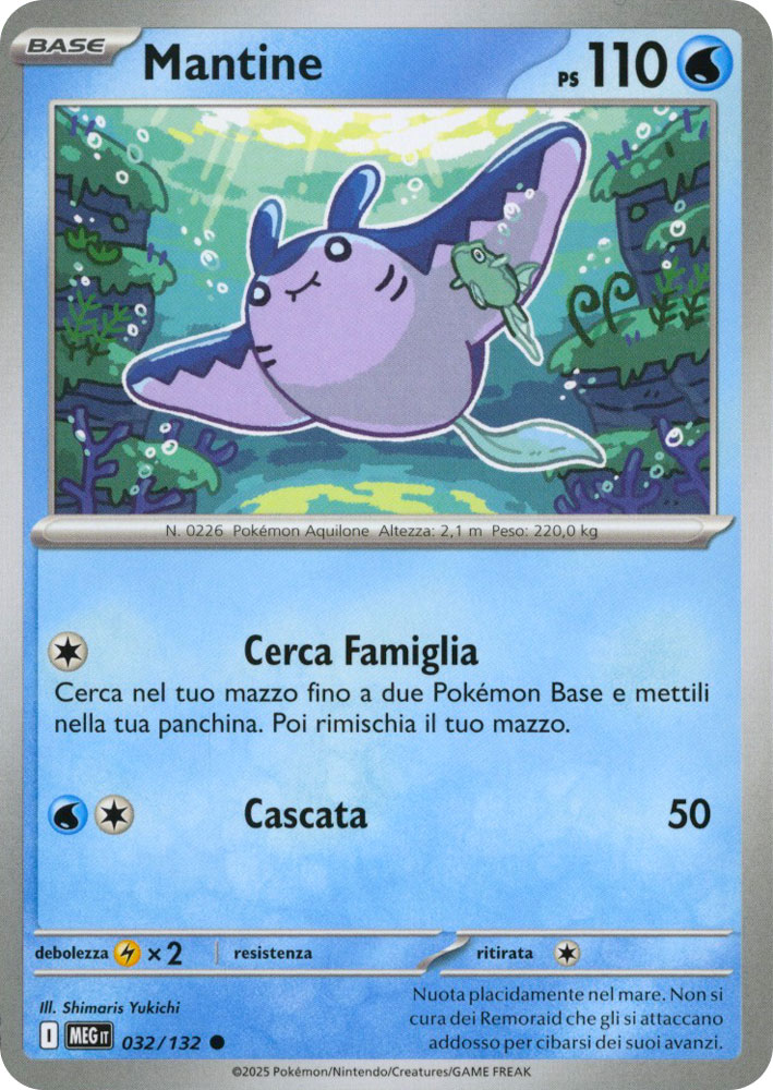 032 / 132 Mantine Comune normale (IT) -NEAR MINT-