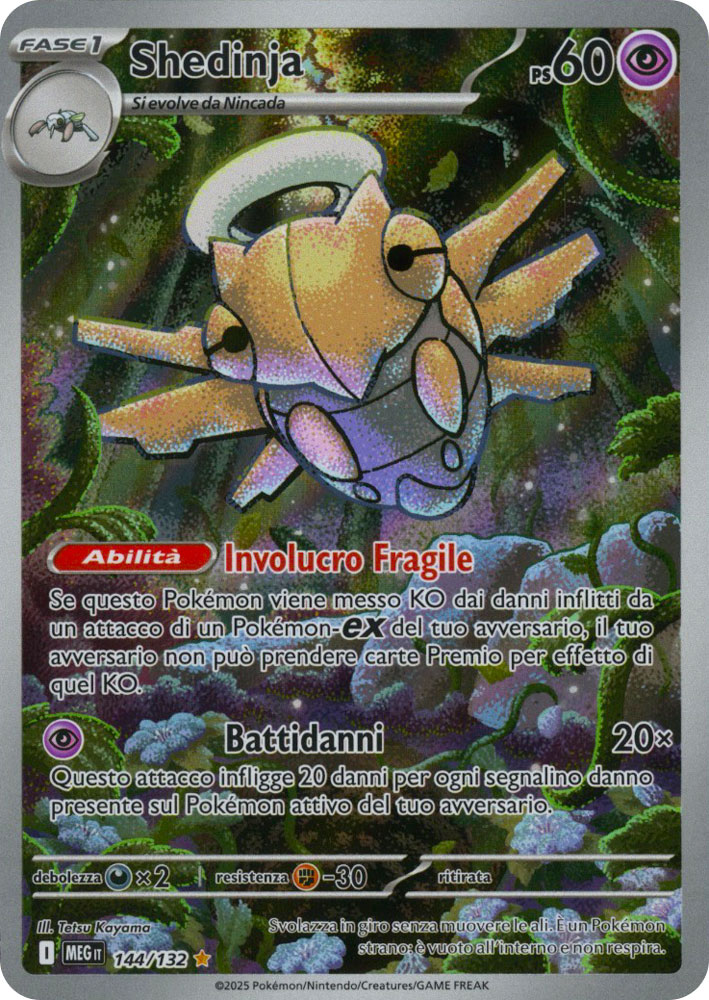 144 / 132 Shedinja Rara Segreta foil (IT) -NEAR MINT-