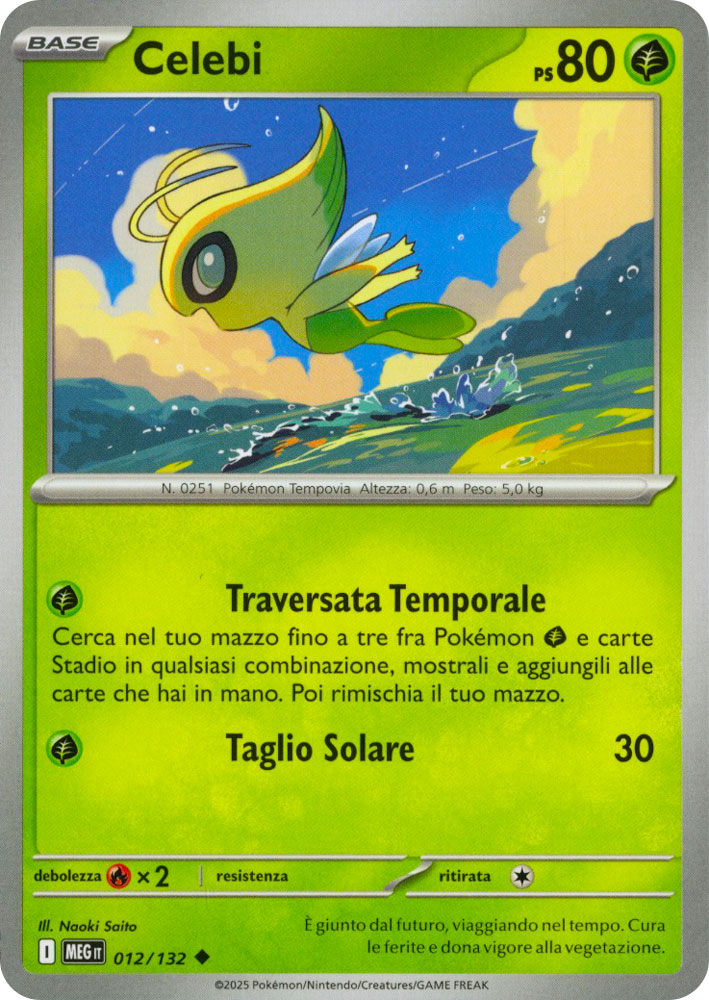 012 / 132 Celebi Non Comune normale (IT) -NEAR MINT-
