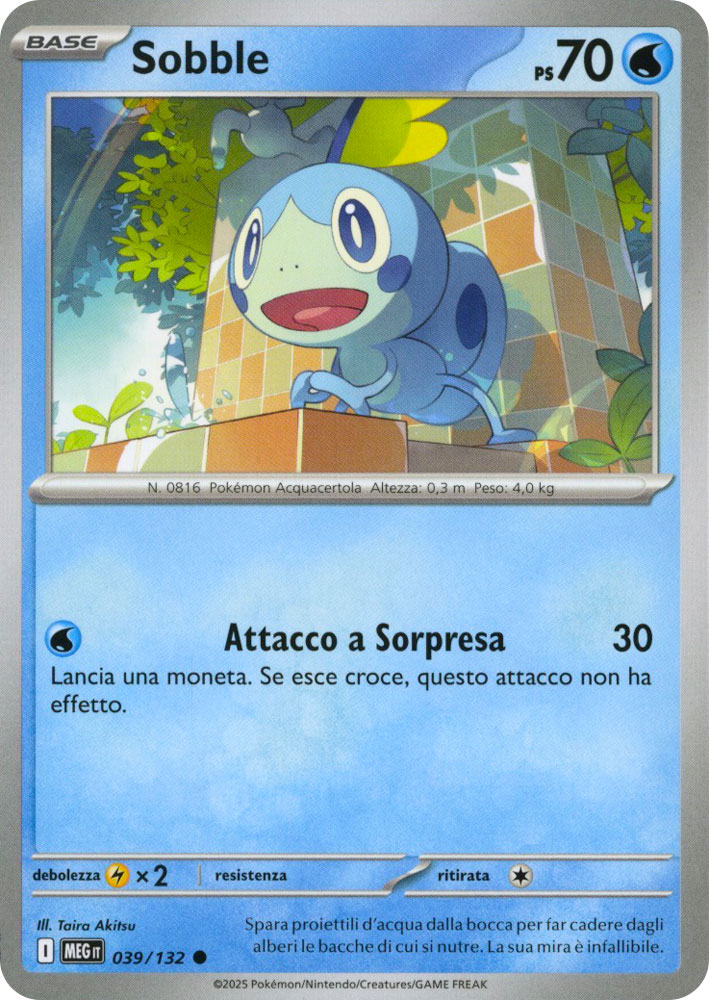 039 / 132 Sobble Comune normale (IT) -NEAR MINT-
