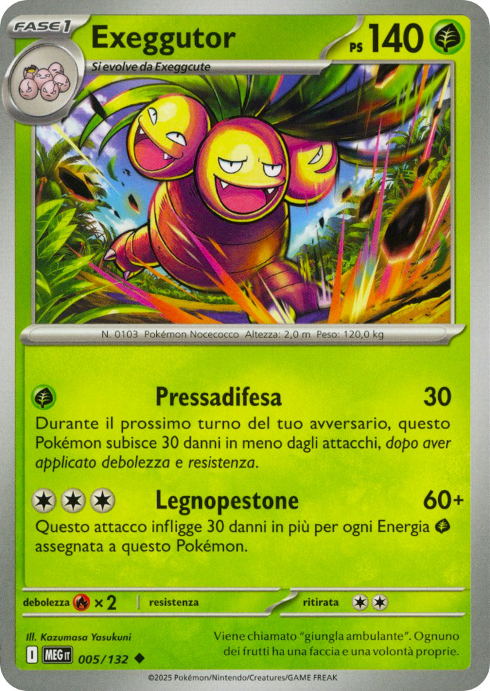 005 / 132 Exeggutor Non Comune normale (IT) -NEAR MINT-