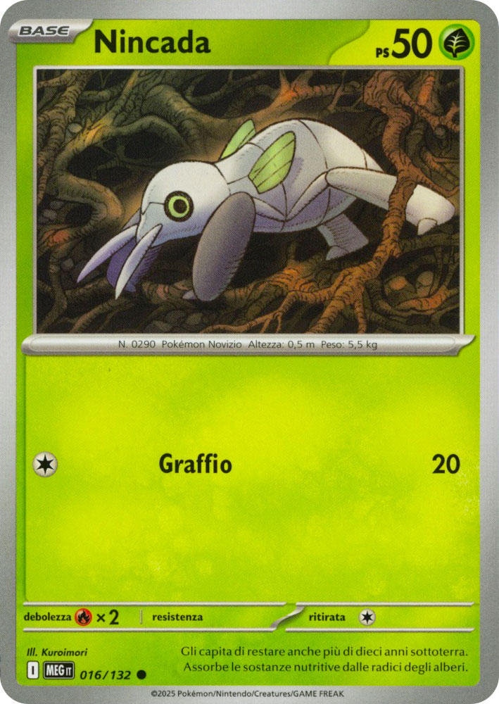 016 / 132 Nincada Comune normale (IT) -NEAR MINT-