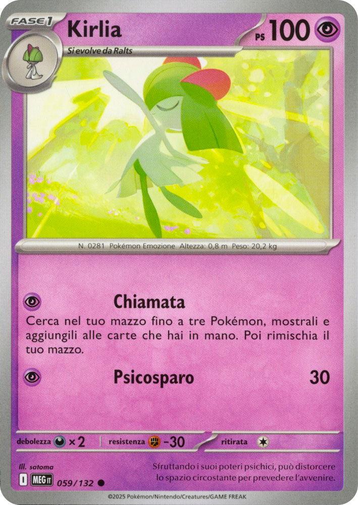 059 / 132 Kirlia Comune normale (IT) -NEAR MINT-