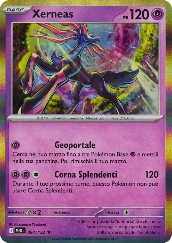064 / 132 Xerneas Rara foil (IT) -NEAR MINT-
