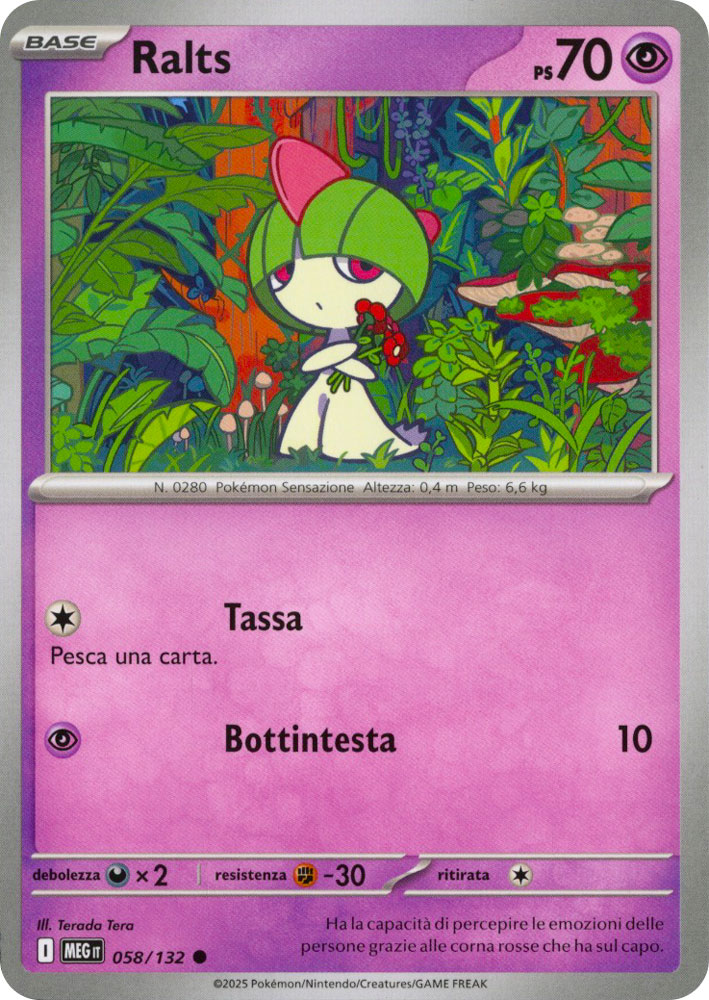 058 / 132 Ralts Comune normale (IT) -NEAR MINT-