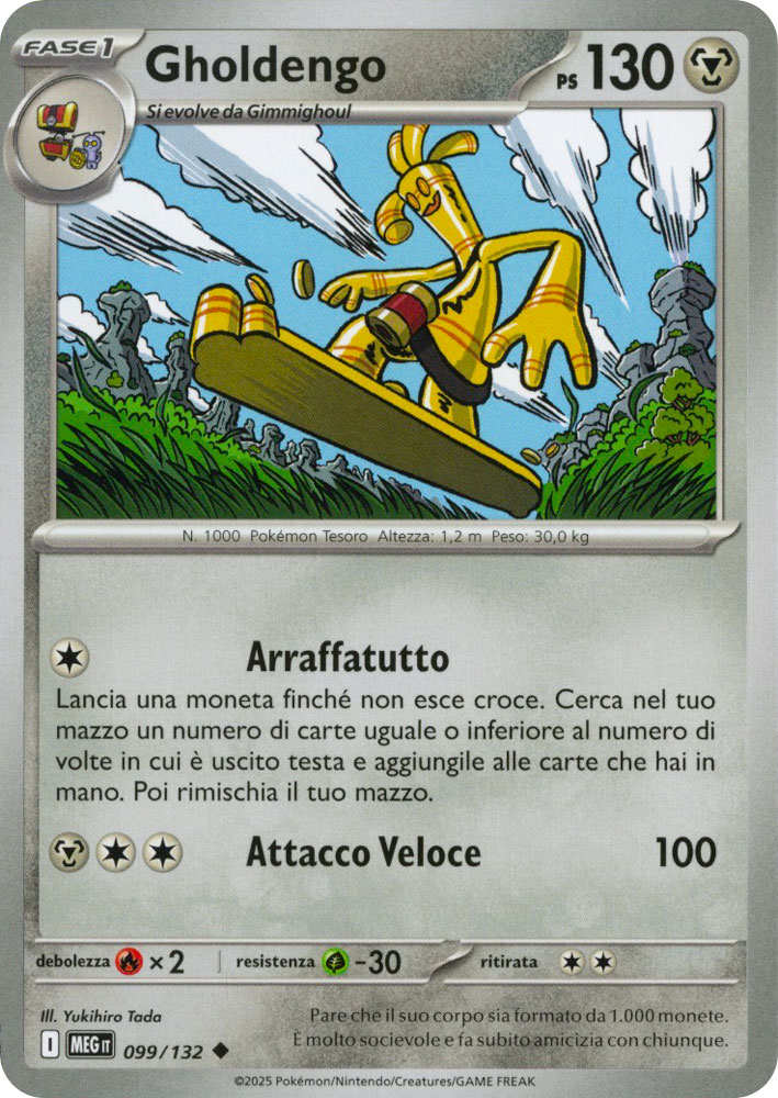 099 / 132 Gholdengo Non Comune normale (IT) -NEAR MINT-