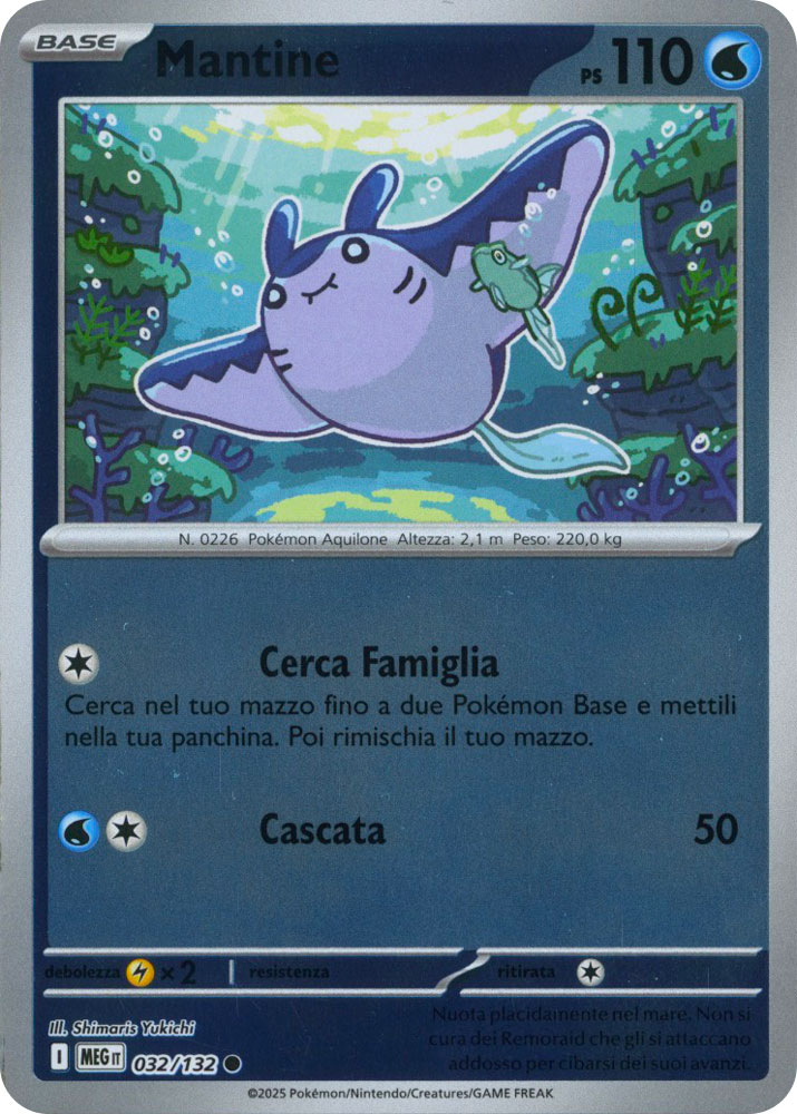 032 / 132 Mantine Comune foil reverse (IT) -NEAR MINT-