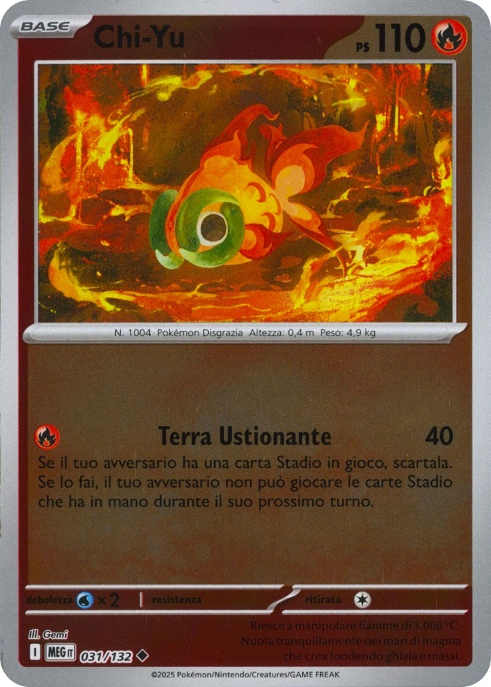 031 / 132 Chi-Yu Non Comune foil reverse (IT) -NEAR MINT-