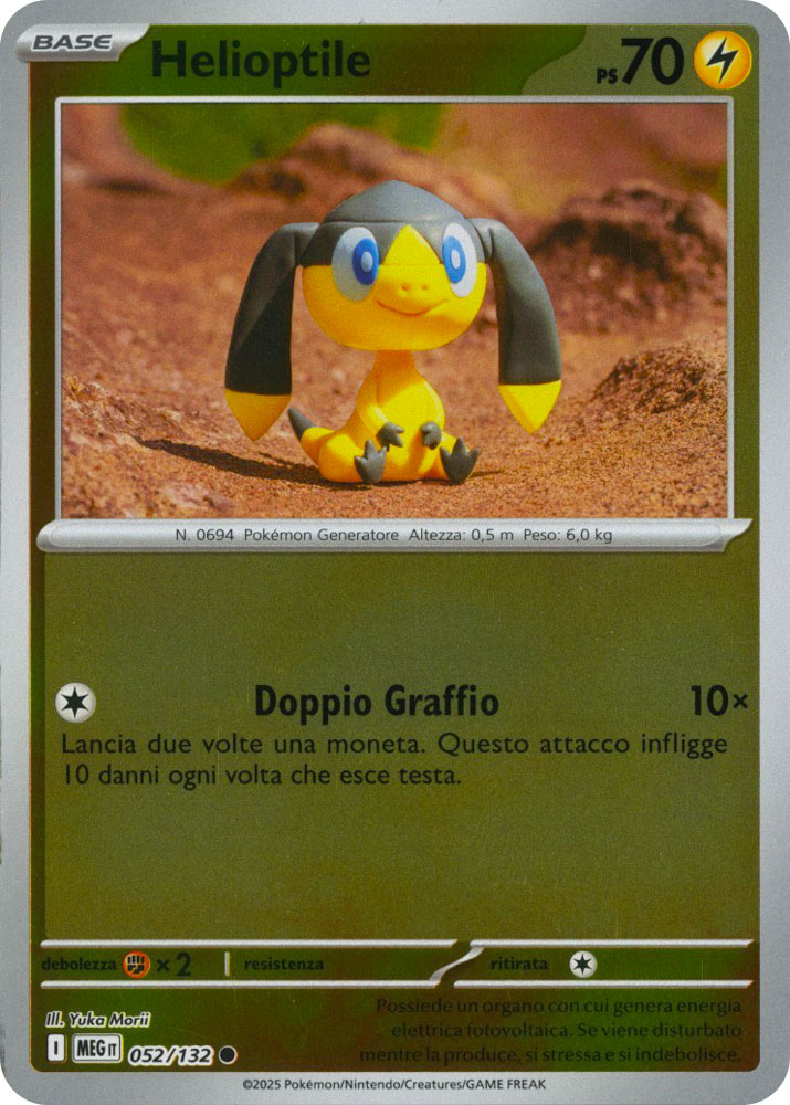 052 / 132 Helioptile Comune foil reverse (IT) -NEAR MINT-