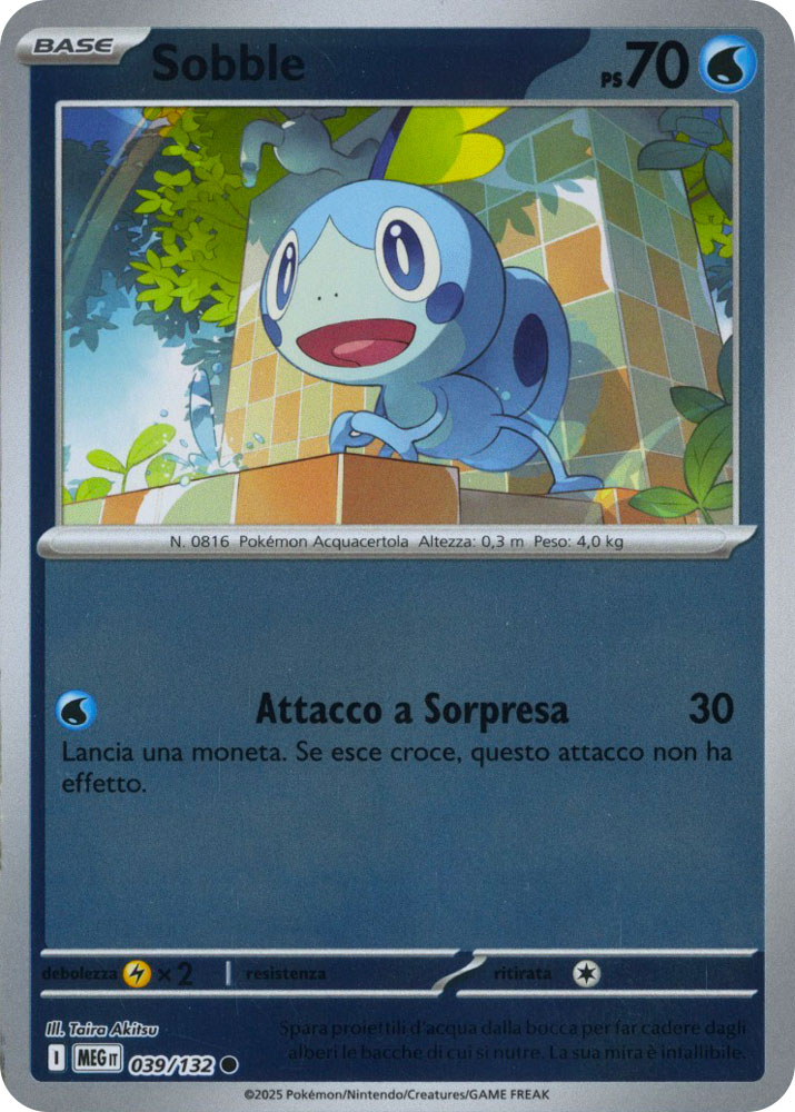 039 / 132 Sobble Comune foil reverse (IT) -NEAR MINT-