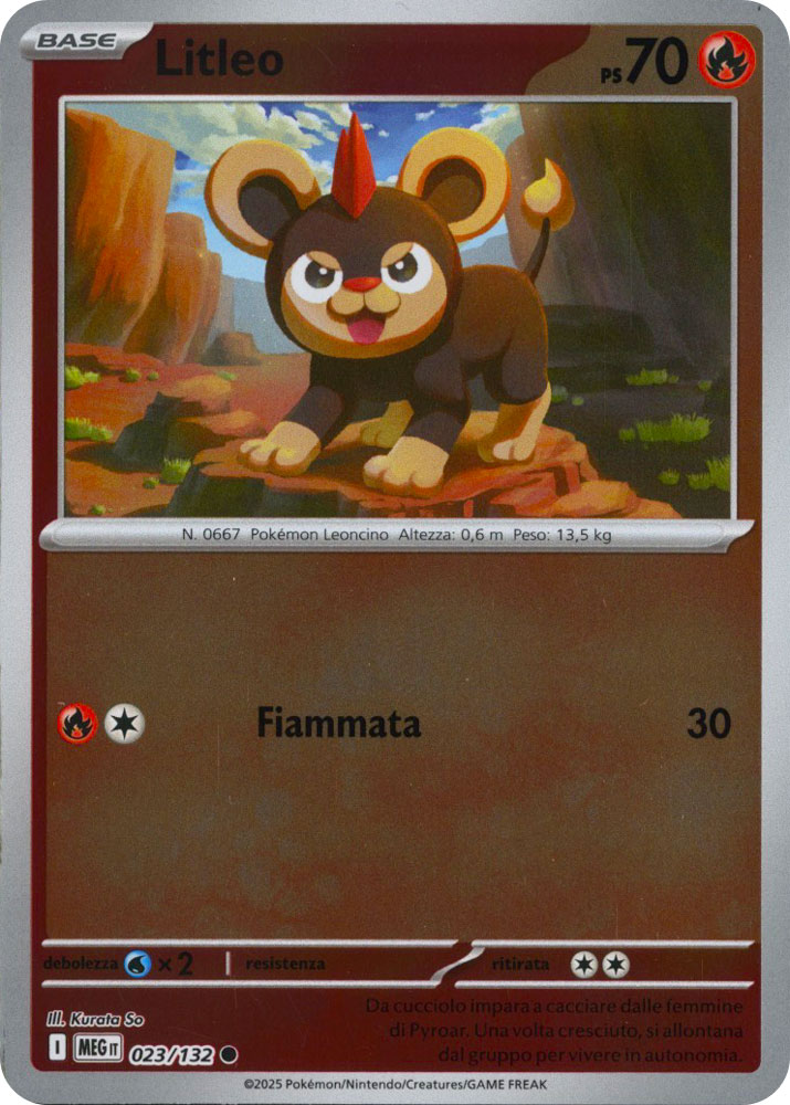 023 / 132 Litleo Comune foil reverse (IT) -NEAR MINT-