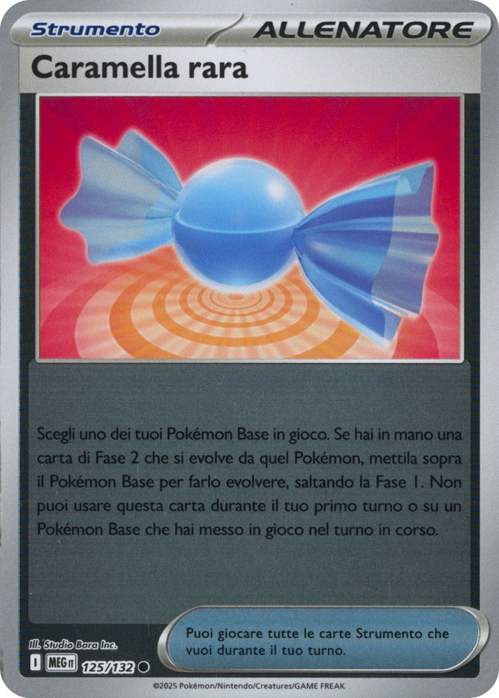 125 / 132 Caramella Rara Comune foil reverse (IT) -NEAR MINT-