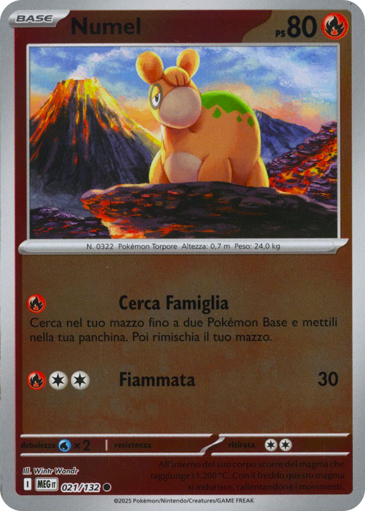 021 / 132 Numel Comune foil reverse (IT) -NEAR MINT-