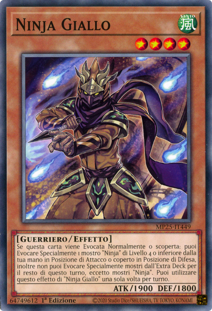 MP25-IT449 Ninja Giallo Comune 1a Edizione (IT) -NEAR MINT-