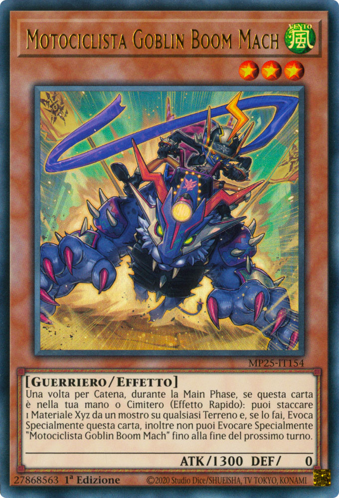 MP25-IT154 Motociclista Goblin Boom Mach Ultra Rara 1a Edizione (IT) -NEAR MINT-
