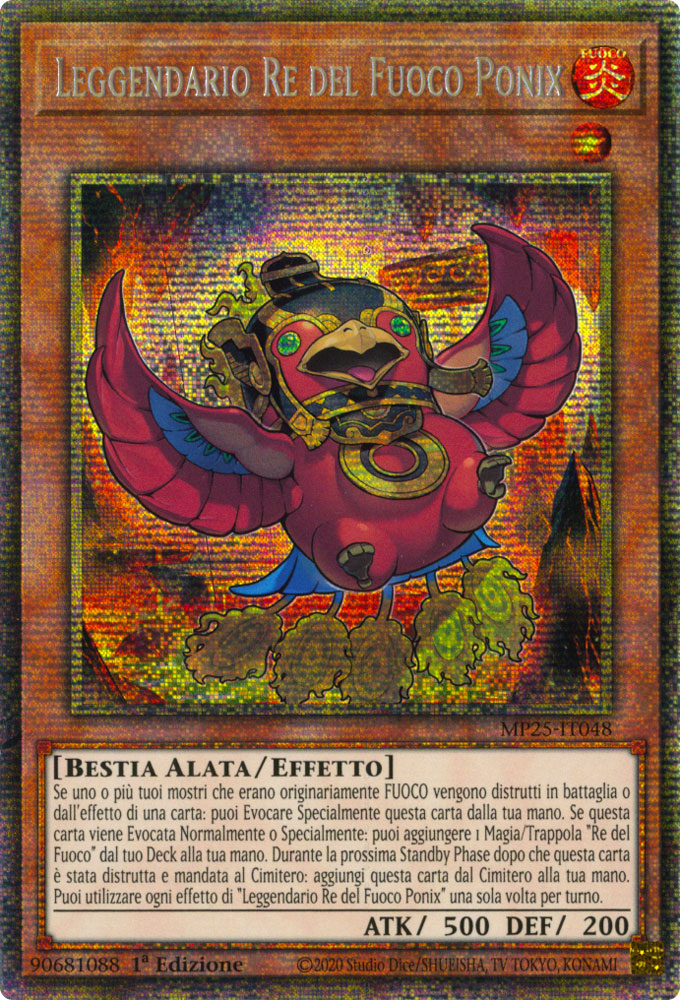 MP25-IT048 Leggendario Re del Fuoco Ponix Rara Starlight 1a Edizione (IT) -NEAR MINT-