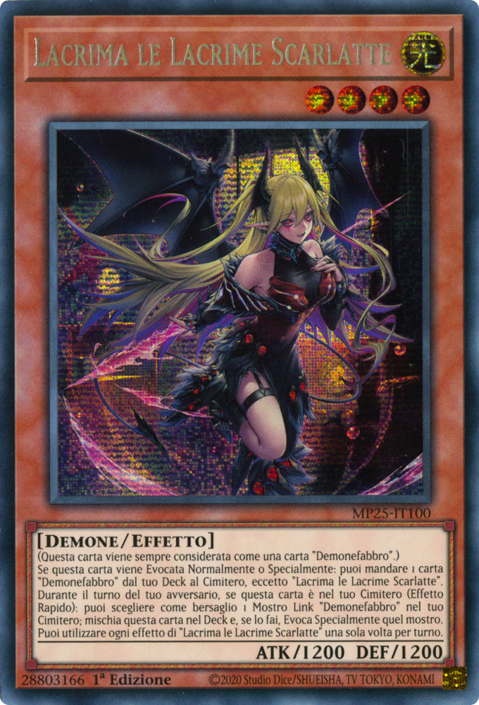 MP25-IT100 Lacrima le Lacrime Scarlatte Rara Segreta 1a Edizione (IT) -NEAR MINT-