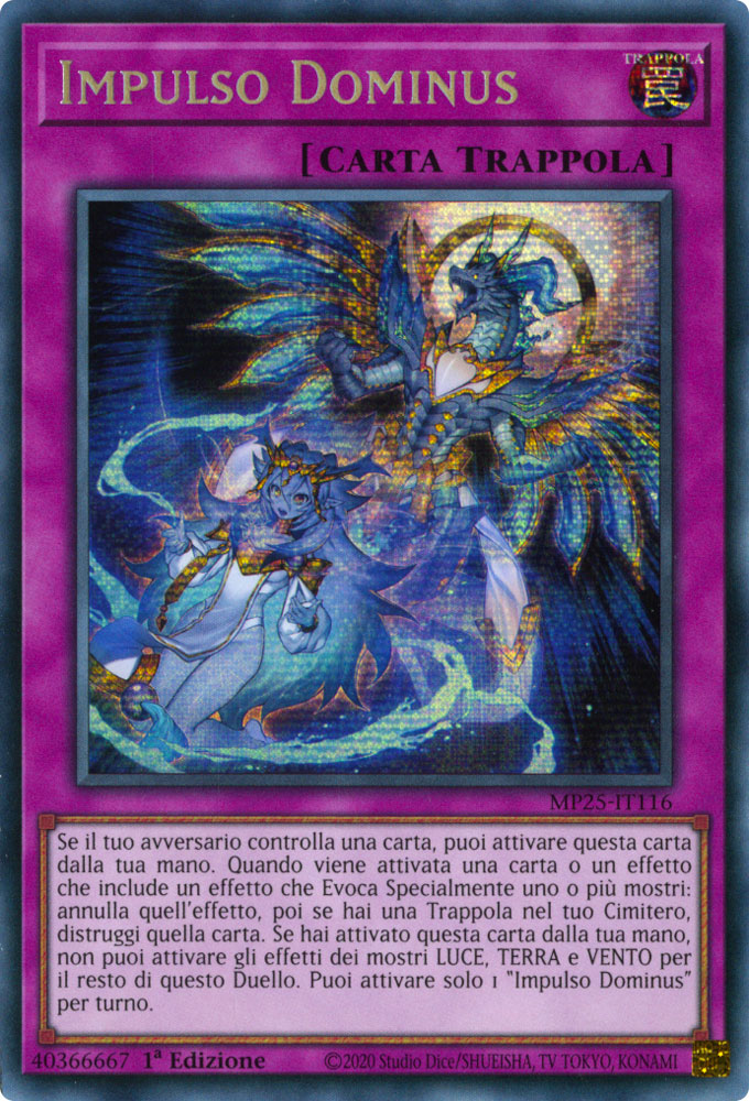 MP25-IT116 Impulso Dominus Rara Segreta 1a Edizione (IT) -NEAR MINT-