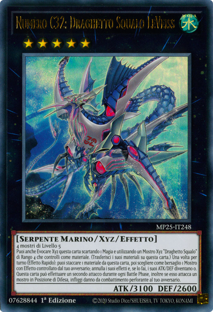 MP25-IT248 Numero C32: Draghetto Squalo LeVEiss Ultra Rara 1a Edizione (IT) -NEAR MINT-