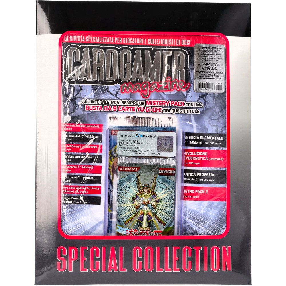 CardGamer Magazine 32/33 Yu-Gi-Oh! Luce della Distruzione unlimited busta 9 carte (IT) (IT)