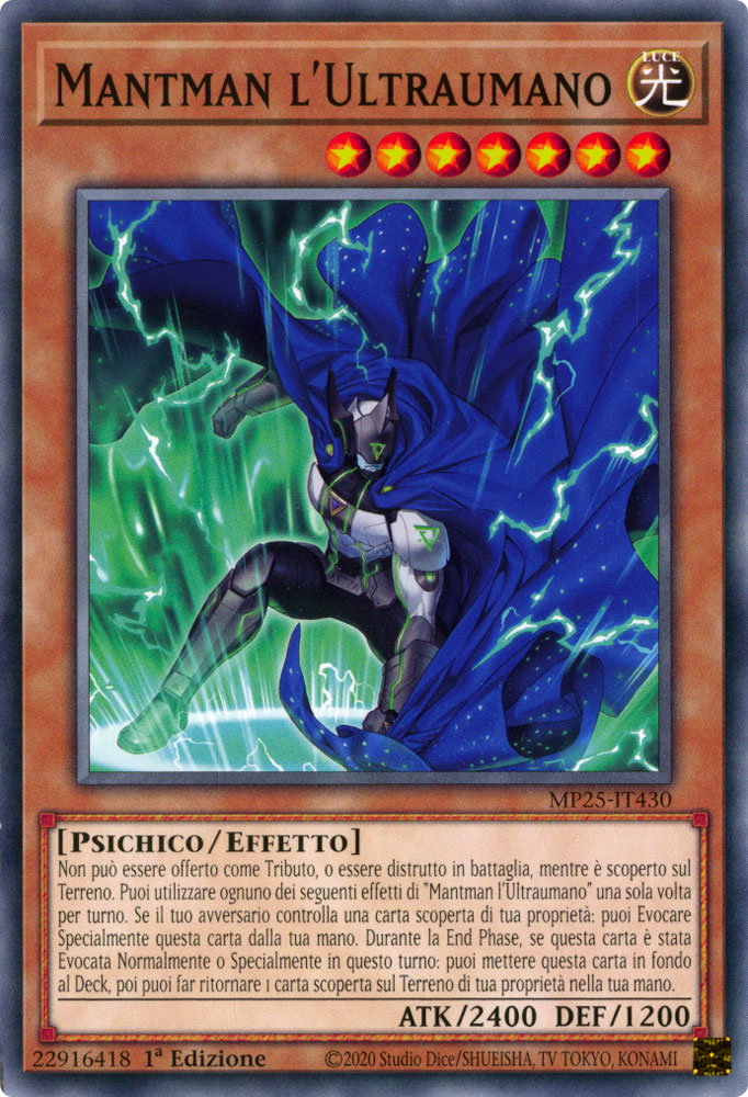 MP25-IT430 Mantman l'Ultraumano Comune 1a Edizione (IT) -NEAR MINT-